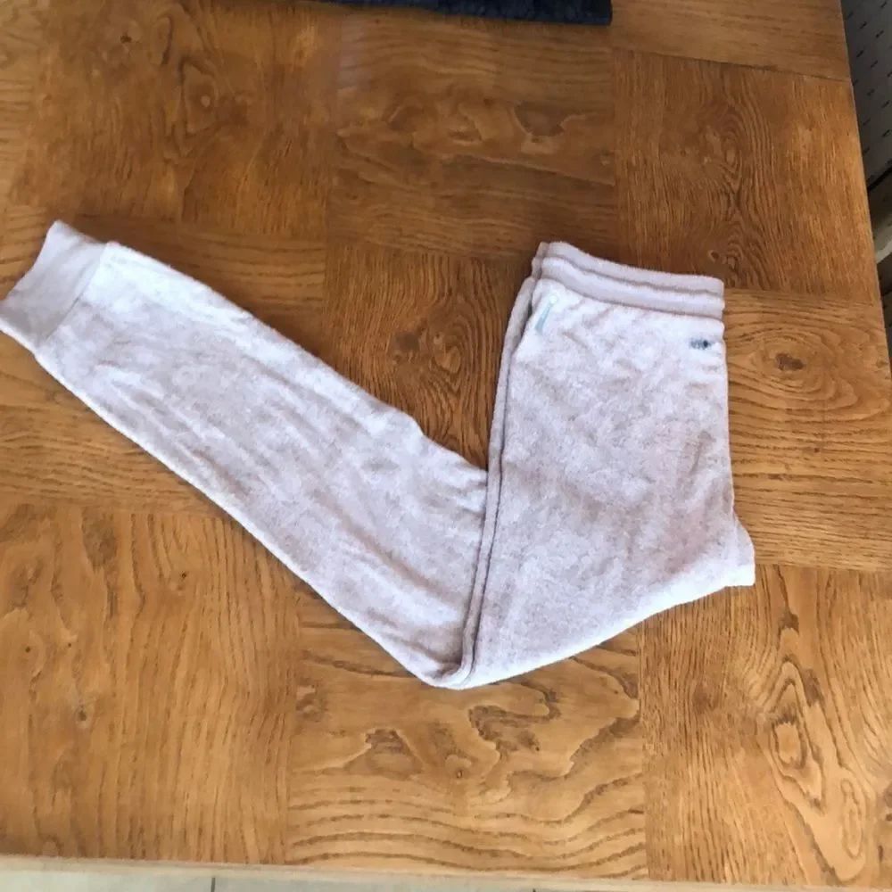 Zella Light Pink & Gray Cropped Sweat-pant SzL